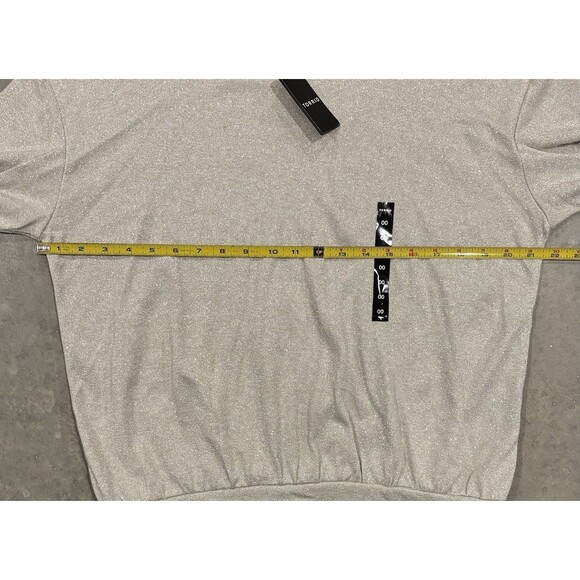 NWT Torrid Sparkle Knit Drop Shoulder Dolman Sleeve Top Women’s Sz 00 Christmas - Picture 3 of 7